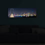 Wallity Cuadro Decorativo en Lienzo Iluminado con LED 30x90 cm Multicolor
